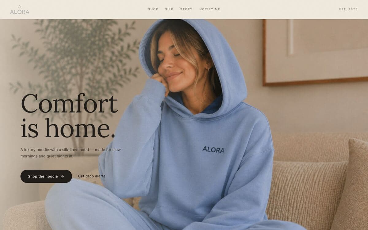 Screenshot of Alora
