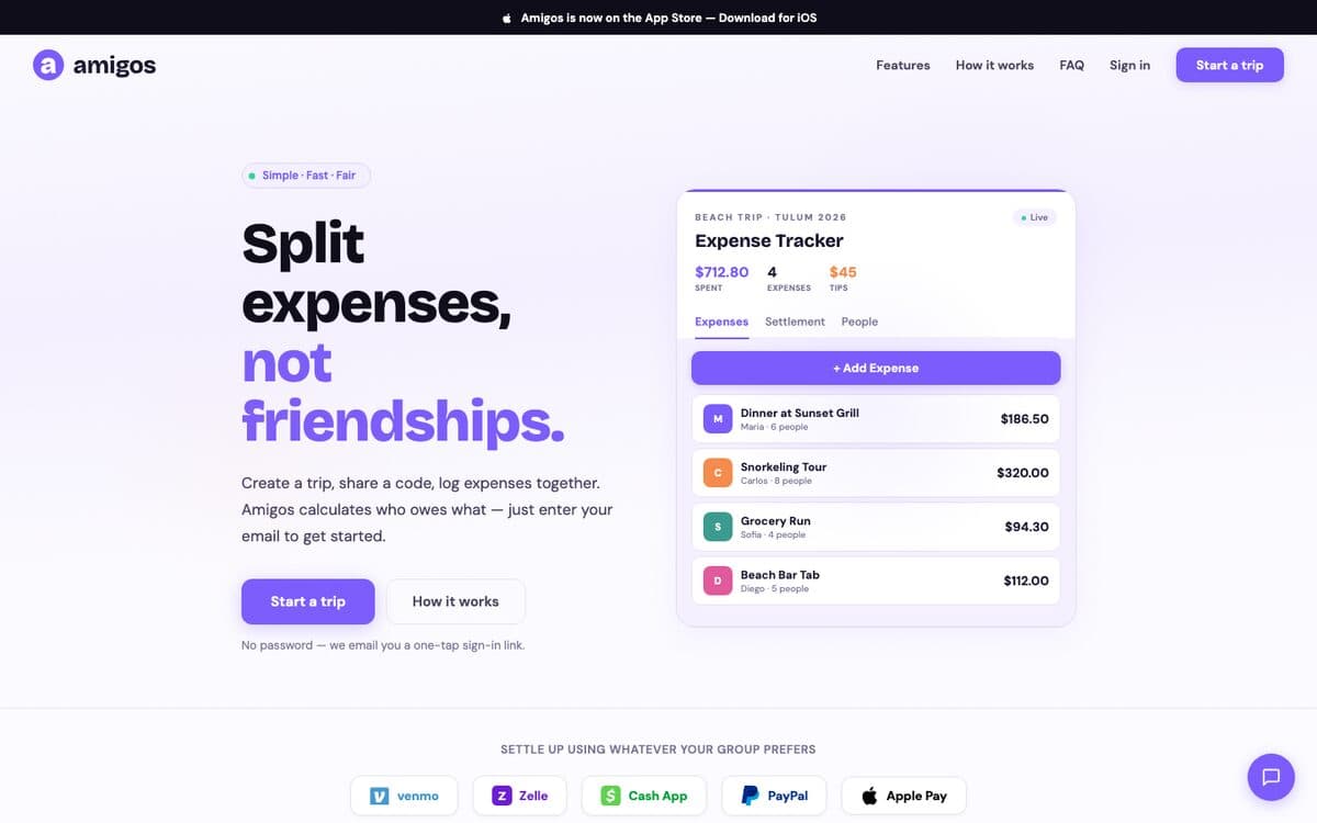 Screenshot of Amigos